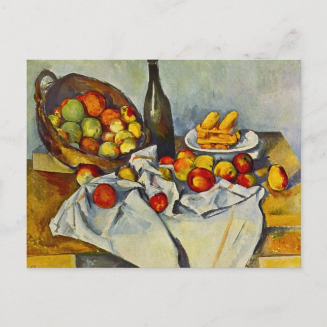 Cartão Postal Cartão-postal Cezanne The Basket of Apple (Frente)