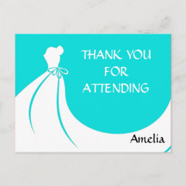 Cartão Postal Cartão-postal chá de panela Obrigado