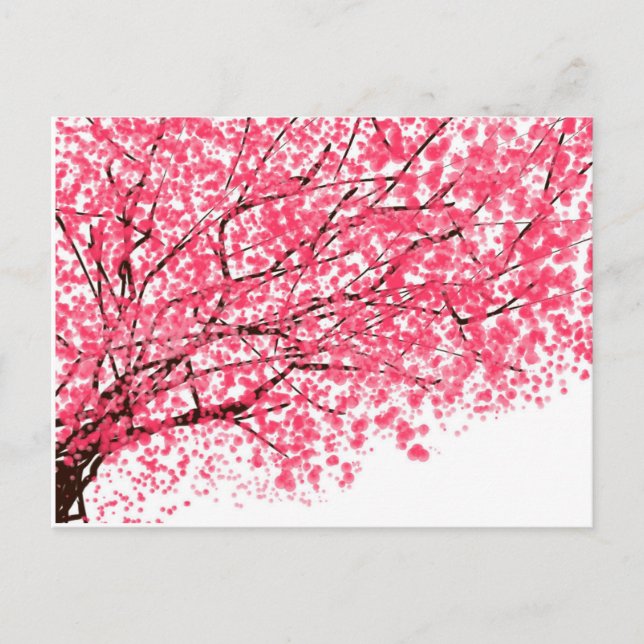 Cartão Postal Cartão-postal Cheery Cherry Blossom (Frente)