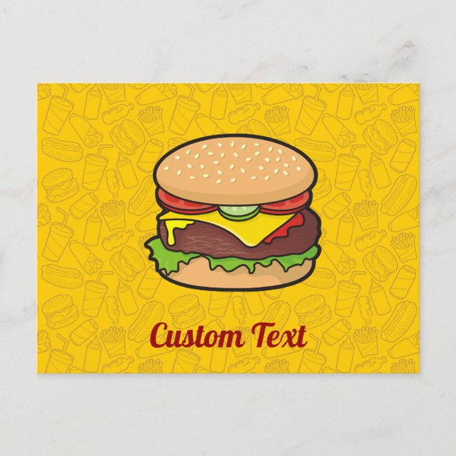 Cartão Postal Cartão-postal Cheeseburger (Frente)