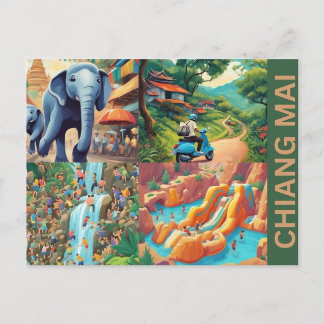 Cartão Postal Cartão-postal Chiang Mai (Frente)