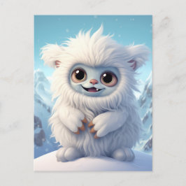 Cartão Postal Cartão-postal Chibi Yeti