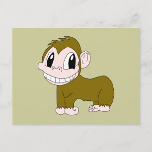 Cartão Postal Cartão-postal Chimpanzee Sorridente