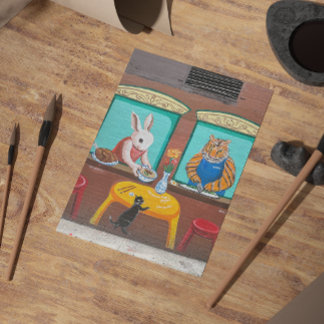 Cartão Postal Cartão-postal Chinatown NYC - Pintura de Parede An