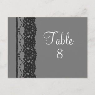 Cartão Postal Cartão-postal (cinza) de número de tabela de renda