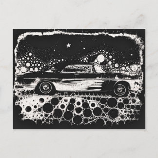 Cartão Postal Cartão-postal clássico com formato preto e branco