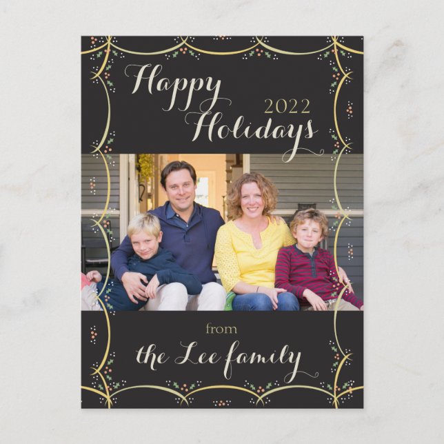 Cartão Postal Cartão-postal clássico de férias (Frente)