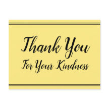 Cartão-postal clássico "Obrigado pela gentileza"