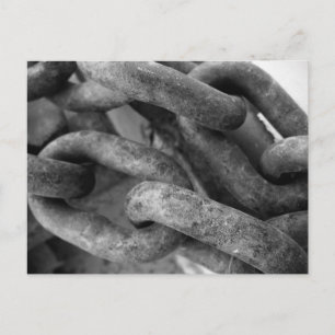 Cartão Postal Cartão-postal clássico preto e branco