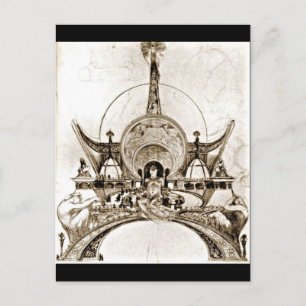 Cartão Postal Cartão-postal clássico/Vintage-Alphonse Mucha 63