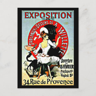 Cartão Postal Cartão-postal clássico/Vintage-Jules Chéret 12