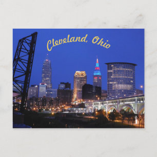 Cartão Postal Cartão-postal Cleveland, OH West Side Skyline (Cur