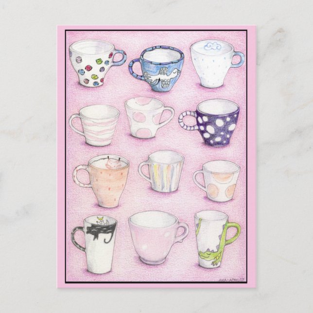 Cartão Postal Cartão-postal Coleção Rosa (Frente)