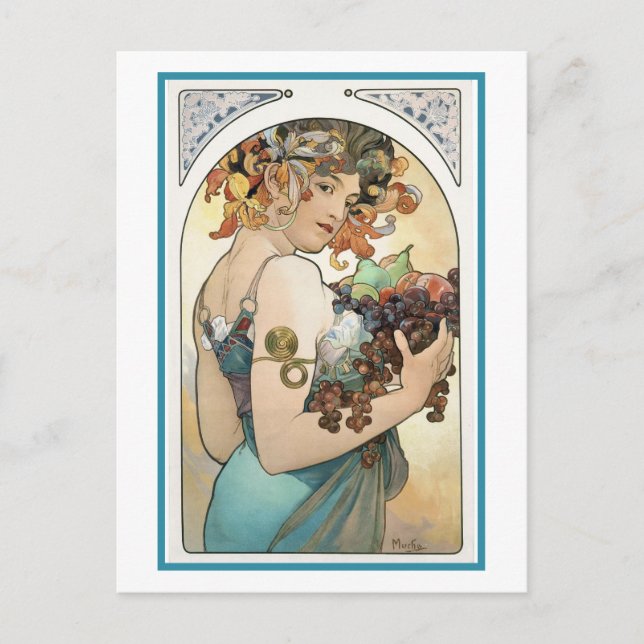 Cartão Postal Cartão-postal - Coletando Fruta (Frente)