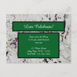 Cartão Postal Cartão-postal Colorido de pintura de Abstrato