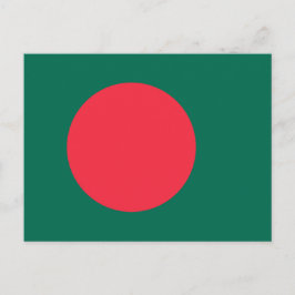 Cartão Postal Cartão-postal com a bandeira de Bangladesh