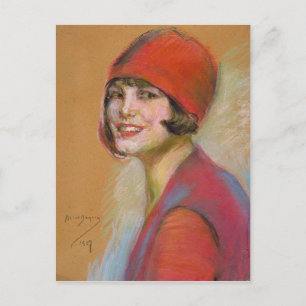Cartão Postal Cartão-postal com a pintura Alice Pike Barney