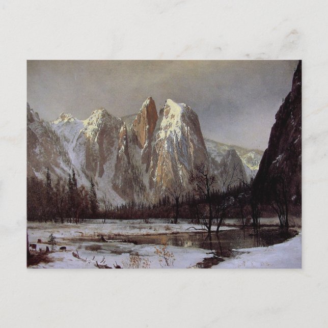 Cartão Postal Cartão-postal com a pintura de Albert Bierstadt (Frente)