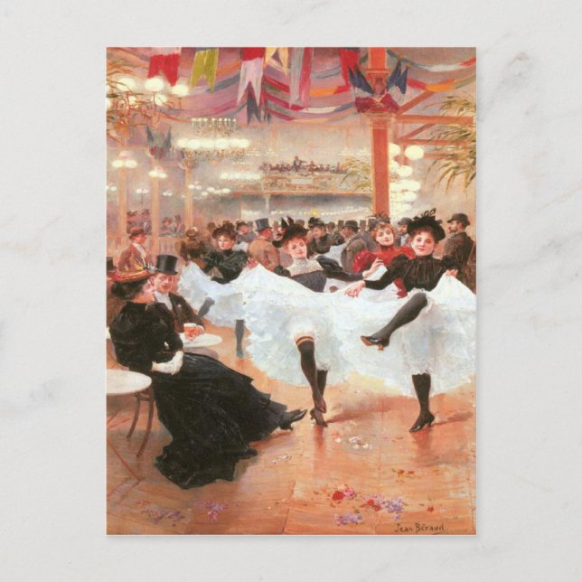 Cartão Postal Cartão-postal com a pintura Jean Beraud (Frente)