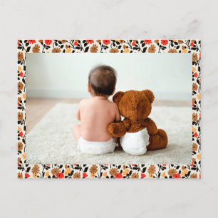 Cartão Postal Cartão-postal com amor do Urso Teddy modelo