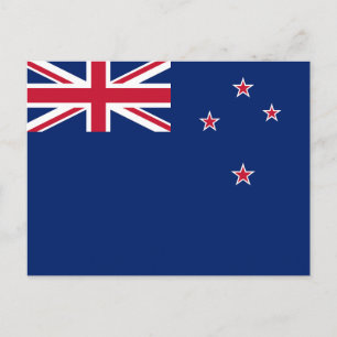 Cartão Postal Cartão-postal com bandeira da Nova Zelândia