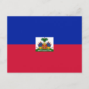 Cartão Postal Cartão-postal com bandeira haitiana