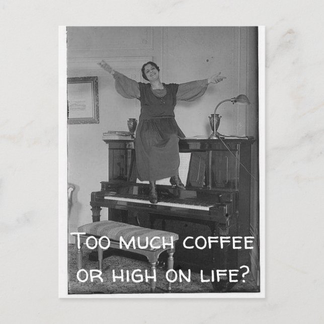 Cartão Postal Cartão-postal com Café ou Alta na Vida (Frente)