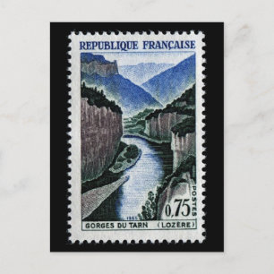 Cartão Postal Cartão-postal com carimbo gravado clássico