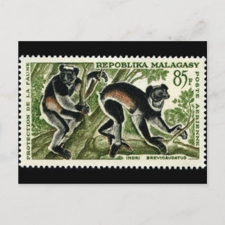 Cartão Postal Cartão-postal com carimbo gravado na Vintage