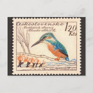 Cartão Postal Cartão-postal com carimbo gravado na Vintage