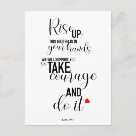 Cartão Postal Cartão-postal com Cotação "Aumentar" Versão Longa