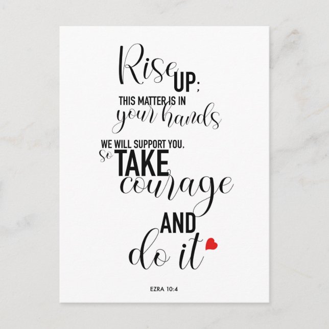 Cartão Postal Cartão-postal com Cotação "Aumentar" Versão Longa (Frente)