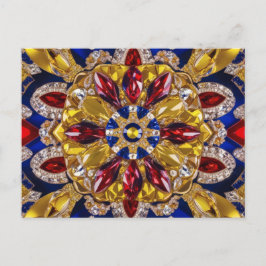 Cartão Postal Cartão-postal com Design de cores Colômbia