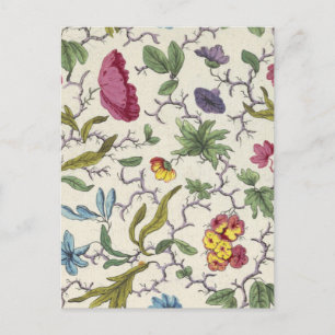 Cartão Postal Cartão-postal com Design floral para Tecido impres