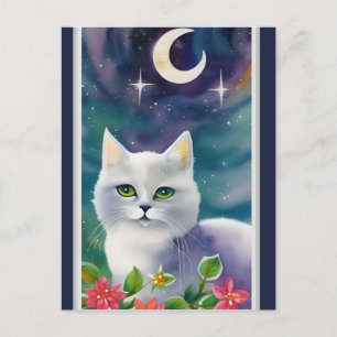 Cartão Postal Cartão-postal com Gatinho Cósmico Whimy