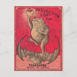 Cartão Postal Cartão-postal com gráfico de safra