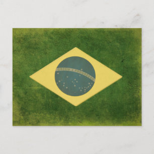 Cartão Postal Cartão-postal com Legal bandeira brasileira