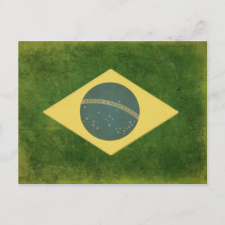 Cartão Postal Cartão-postal com Legal bandeira brasileira