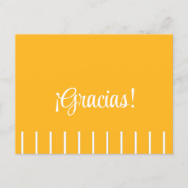 Cartão Postal Cartão-postal com listras em espanhol