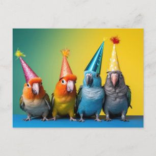 Cartão Postal Cartão-postal com peças com chapéus de partido em