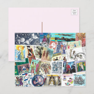 Cartão Postal Cartão-postal com Pessoas