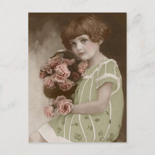 Cartão Postal Cartão-postal com pintura à mão do victoriano E