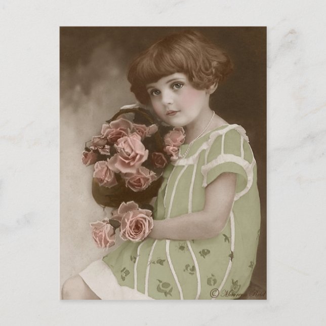 Cartão Postal Cartão-postal com pintura à mão do victoriano Edwa (Frente)