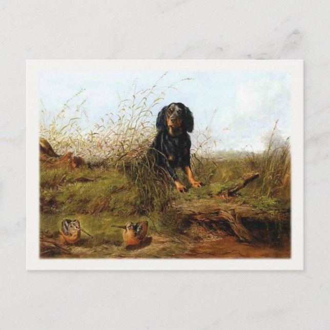 Cartão Postal Cartão-postal com pintura de coker Spaniel (Frente)