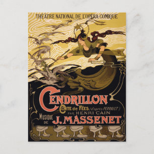Cartão Postal Cartão-postal com Poster de Teatro Vintage