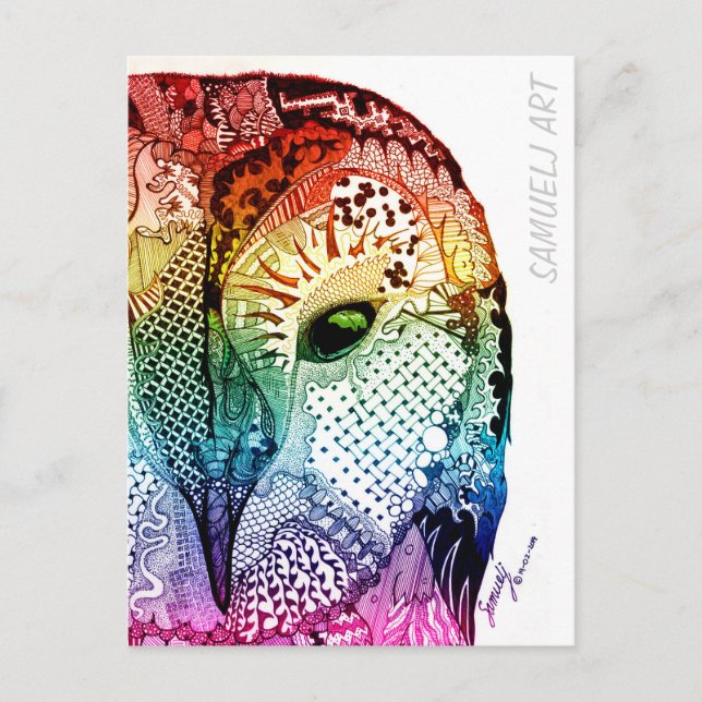 Cartão Postal Cartão-postal com Samuelj Design (Frente)