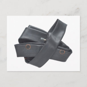 Cartão Postal Cartão-postal com tubo de pneu de borracha