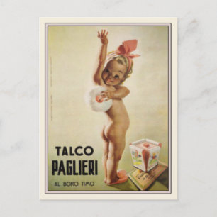 Cartão Postal Cartão-postal com um bebê bonito no Poster de anún