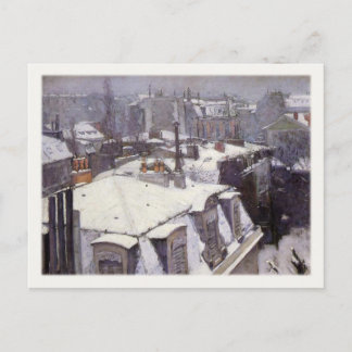 Cartão Postal Cartão-postal com uma pintura de inverno famosa