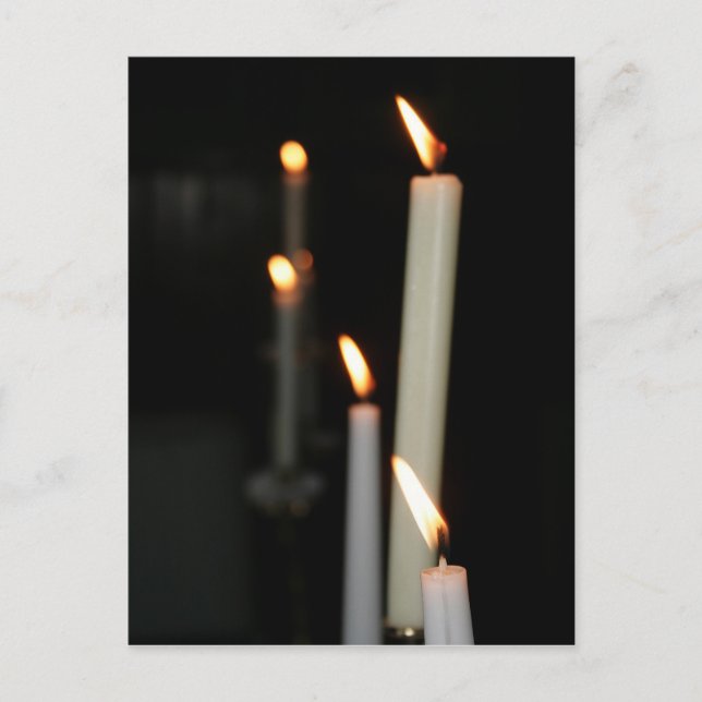 Cartão Postal Cartão-postal com velas (Frente)